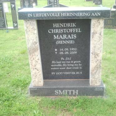 SMITH Hendrik Christoffel Marais 1952-2009