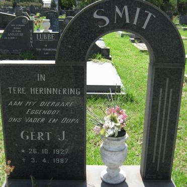 SMIT Gert J. 1927-1987