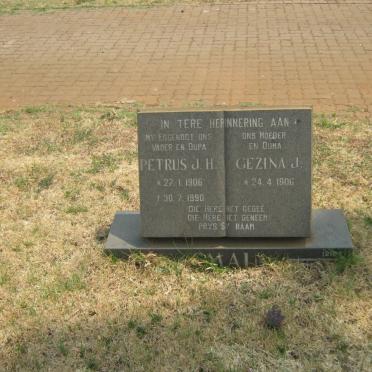 SMAL Petrus J.H. 1906-1990 &amp; Gezina J. 1906-