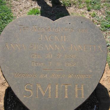 SMITH Anna Susanna Janetta 1898-1962