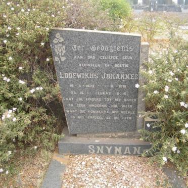 SNYMAN Lodewikus Johannes 1972-1981