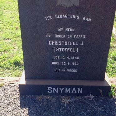 SNYMAN Christoffel J. 1946-1983