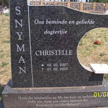 SNYMAN Christelle 2007-2007