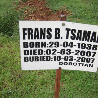 TSAMAI Frans B. 1938-2007