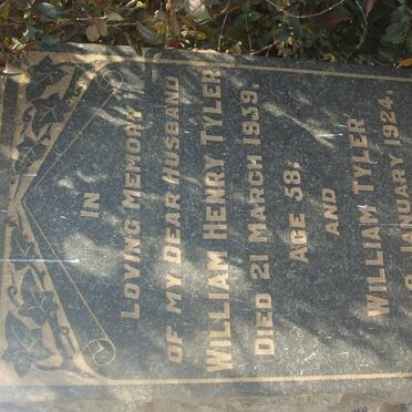 TYLER William -1924 :: TYLER William Henry -1939