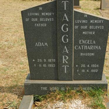 TAGGART Adam 1878-1953 &amp; Engela Catharina BASSON 1904-1992
