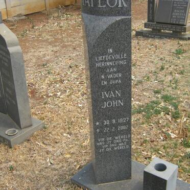 TAYLOR Ivan John 1927-2002