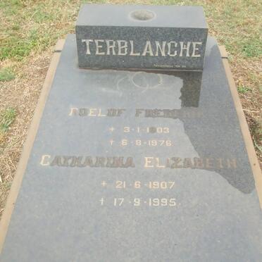 TERBLANCHE Roelof Frederik 1903-1976 &amp; Catharina Elizabeth 1907-1995