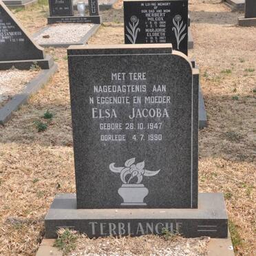 TERBLANCHE Elsa Jacoba 1947-1990
