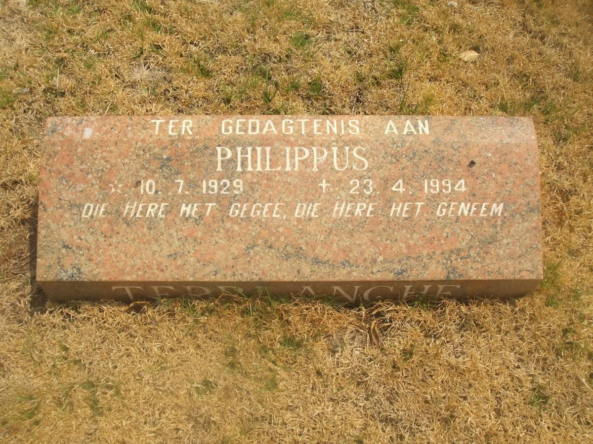 TERBLANCHE Phillippus 1929-1994