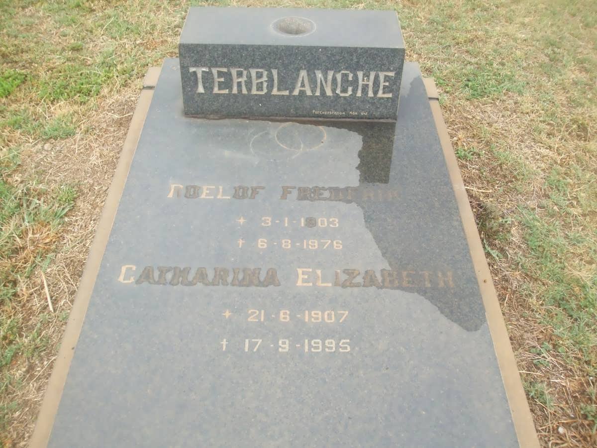 TERBLANCHE Roelof Frederik 1903-1976 &amp; Catharina Elizabeth 1907-1995