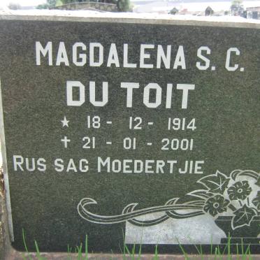 TOIT Magdalena S.C., du 1914-2001
