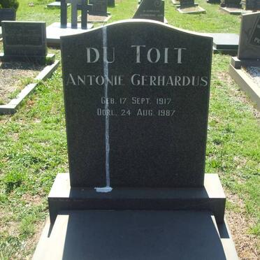 TOIT Antonie Gerhardus, du 1917-1989