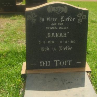 TOIT Sarah, du 1909-1983