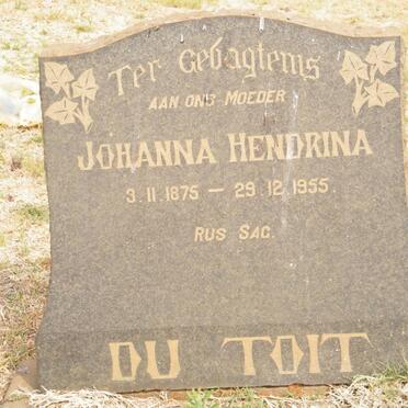 TOIT Johanna Hendrina, du 1875-1955 