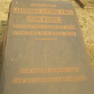 TOIT Jacobus J.F., du 1859-1932