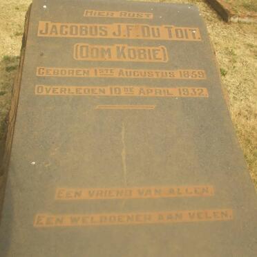 TOIT Jacobus J.F., du 1859-1932