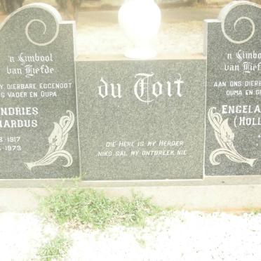 TOIT Andries Bernardus, du 1917-1973 &amp; Engela Susara HOLLOWAY 1923-2009
