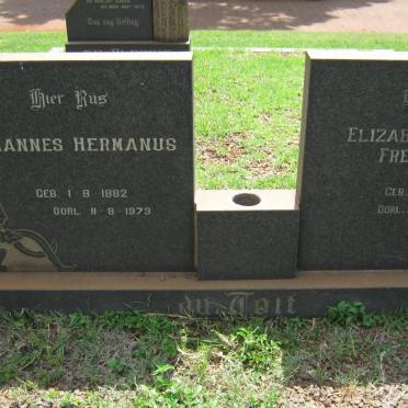 TOIT Johannes Hermanus, du 1882-1973 &amp; Elizabeth Helena Fredericka 1882-1974