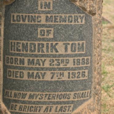 TOM Hendrik 1888-1926