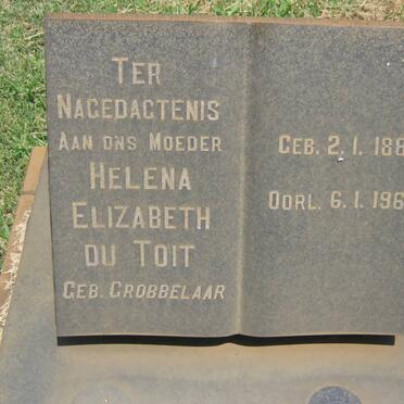 TOIT Helena Elizabeth, du nee GROBBELAAR 1887-1969