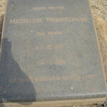TRÜMPELMANN Magdalene nee MEISEL 1876-1968