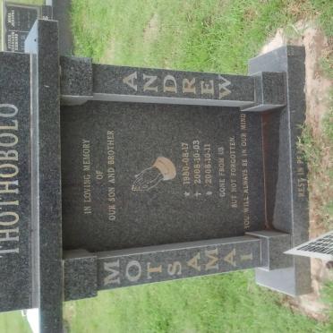 THOTHOBOLO Motsamai Andrew 1980-2008
