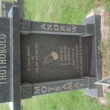 THOTHOBOLO Motsamai Andrew 1980-2008
