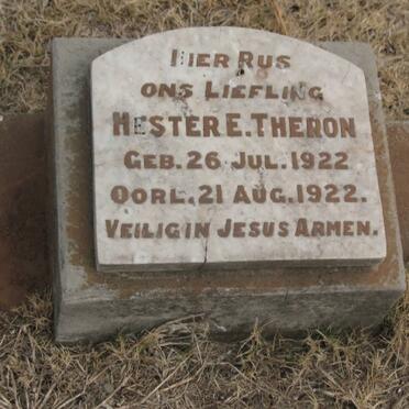 THERON Hester E. 1922-1922