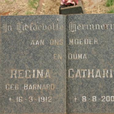THERON Regina Catharina nee BARNARD 1912-2000