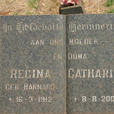 THERON Regina Catharina nee BARNARD 1912-2000