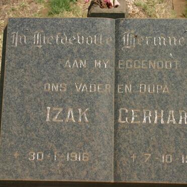 THERON Izak Gerhardus 1916-1961