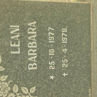THEUNISSEN Leani Barbara 1977-1978