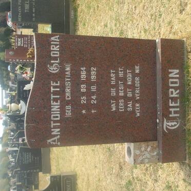 THERON Antoinette Gloria nee CHRISTIANI 1964-1992