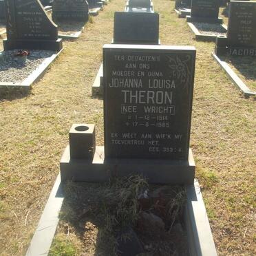 THERON Johanna Louisa nee WRIGHT 1914-1985