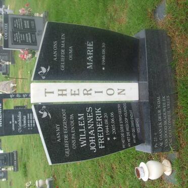 THERION Willem Johannes Frederik 1944-2005 &amp; Marié 1946-