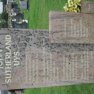 UYS John Sutherland 1961-2004