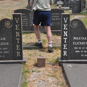 VENTER Jan Hendrik 1913-1982 &amp; Martha Elizabeth 1912-1990