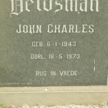 VELDSMAN John Charles 1943-1973