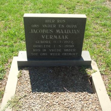 VERMAAK Jacobus Maadjan 1922-1990