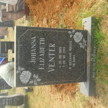 VENTER Johanna Elizabeth 1909-1999