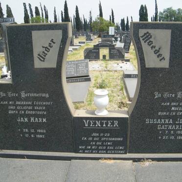 VENTER Jan Harm 1905-1982 &amp; Susanna Johanna Catharina 1904-1984