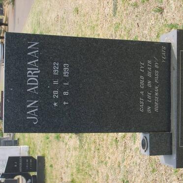 VENTER Jan Adriaan 1922-1993