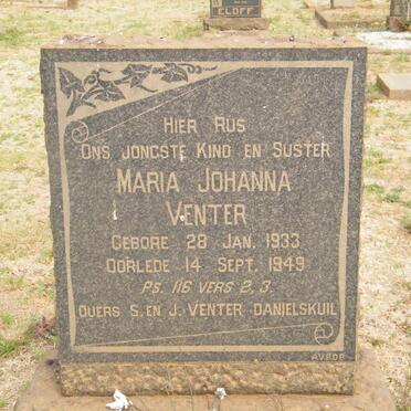 VENTER Maria Johanna 1933-1949