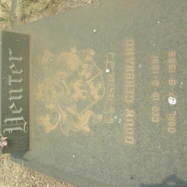 VENTER Douw Gerbrand 1891-1968