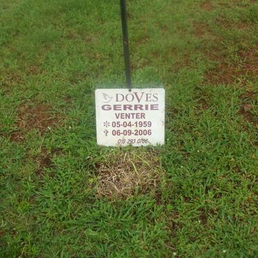 VENTER Gerrie 1959-2006