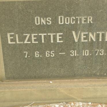 VENTER Elzette 1965-1973