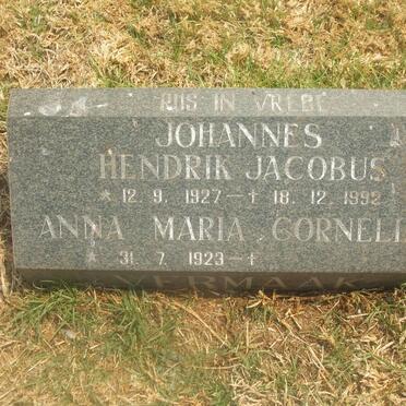 VERMAAK Johannes Hendrik Jacobus 1927-1992