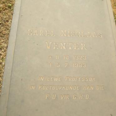 VENTER Carel Nicolaas 1923-1983