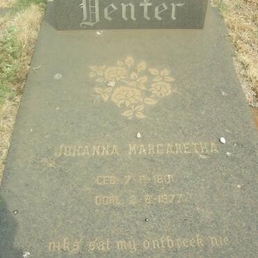 VENTER Johanna Margaretha 1891-1977